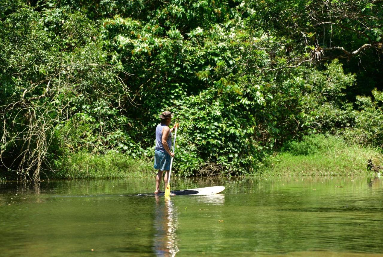 Chalé Privativo à beira do rio Jaguareguava na Mata Atlântica em Bertioga SP Vila Exterior foto